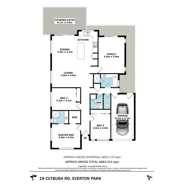 Floorplan of Homely house listing, 19 Cutbush Road, Everton Park QLD 4053