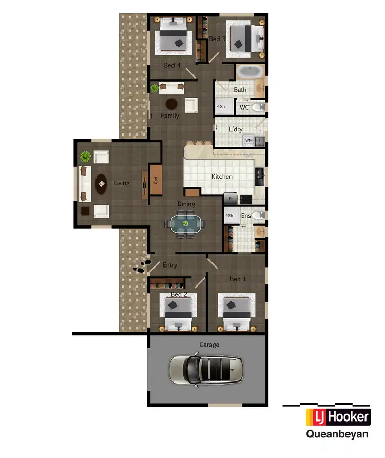 Floorplan of Homely house listing, 7 Hayley Crescent, Queanbeyan NSW 2620