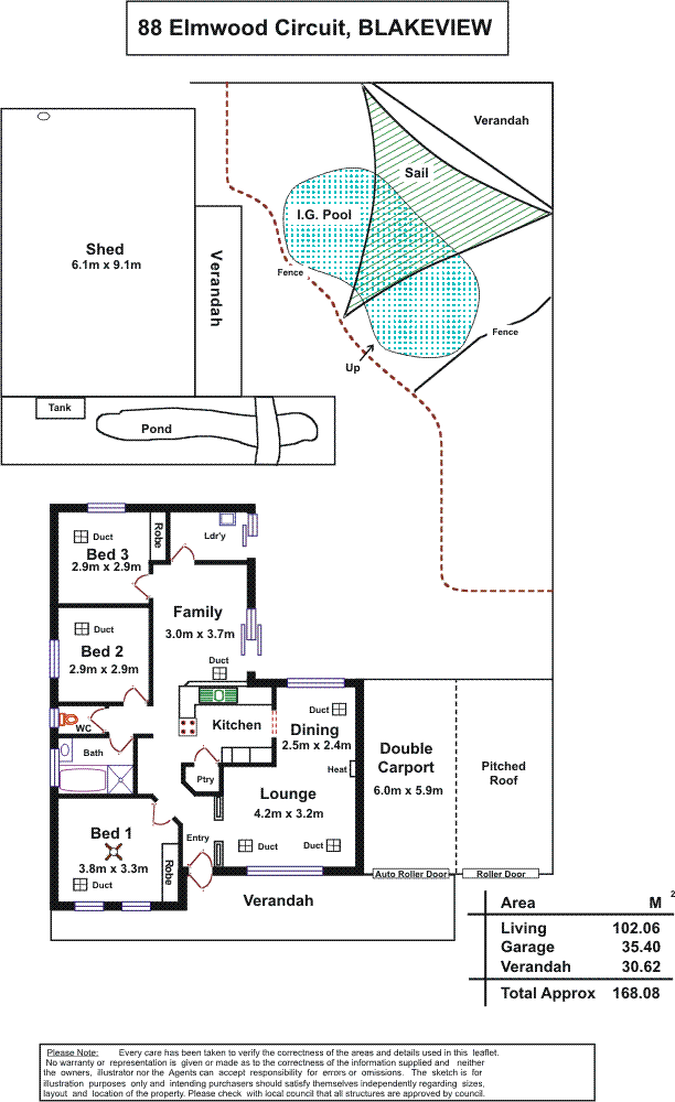 Floorplan of Homely house listing, 88 Elmwood Circuit, Blakeview SA 5114