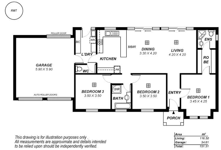 Floorplan of Homely house listing, 9 Tabard Street, Hampstead Gardens SA 5086