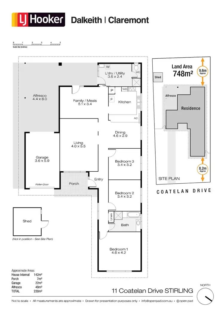 Floorplan of Homely house listing, 11 Coatelan Drive, Stirling WA 6021