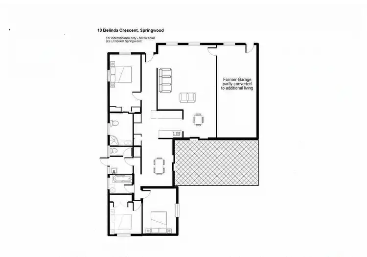 Floorplan of Homely house listing, 10 Belinda Crescent, Springwood QLD 4127