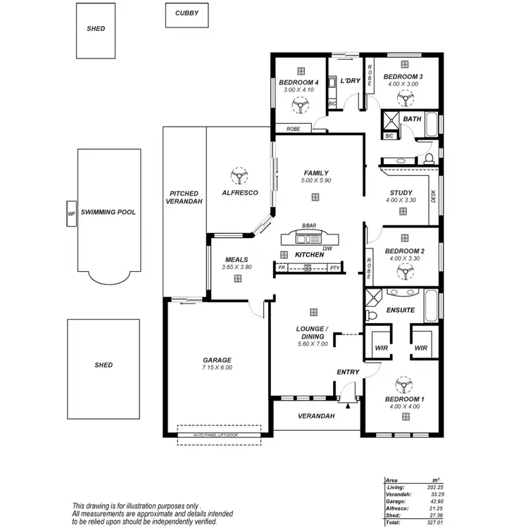 Floorplan of Homely house listing, 6 River Walk, Walkley Heights SA 5098