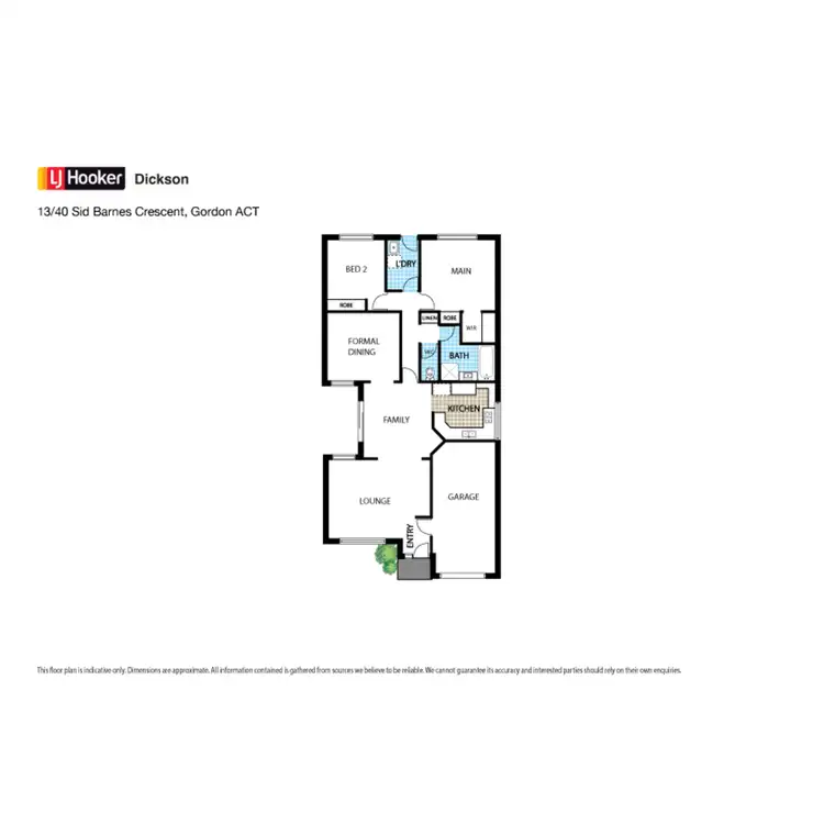 Floorplan of Homely townhouse listing, 13/40 Sid Barnes Crescent, Gordon ACT 2906