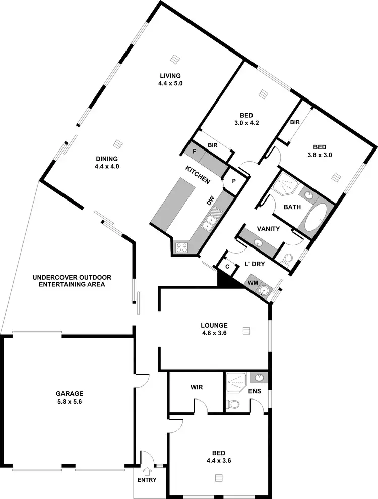Floorplan of Homely house listing, 8A Jade Court, Salisbury East SA 5109