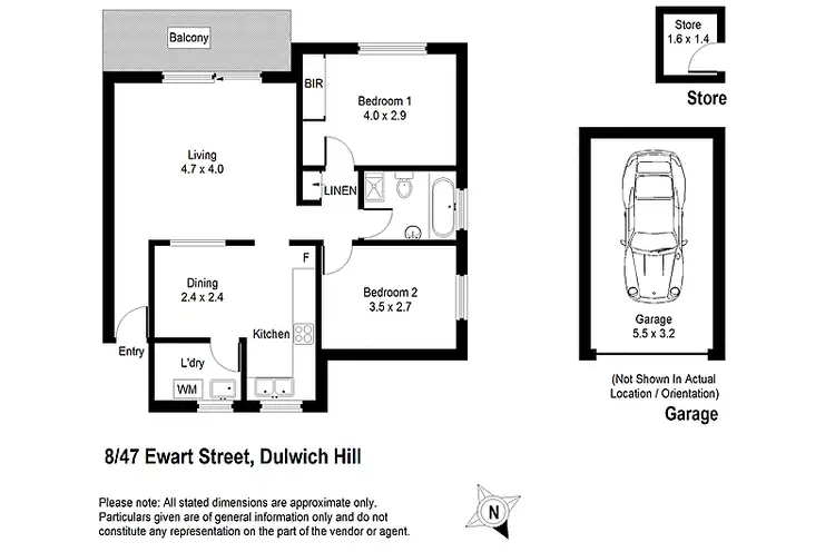 Floorplan of Homely apartment listing, 8/47 Ewart Street, Marrickville NSW 2204