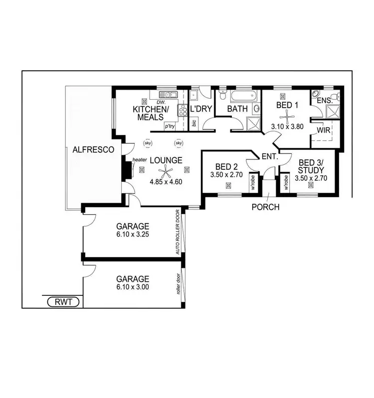 Floorplan of Homely house listing, 50B Victoria Street, Queenstown SA 5014