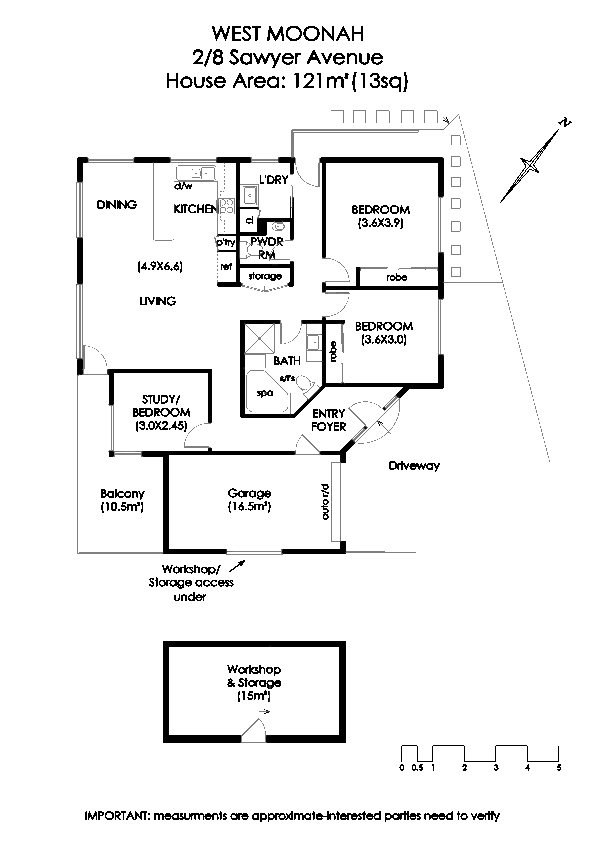 Floorplan of Homely house listing, 2/8 Sawyer Avenue, West Moonah TAS 7009