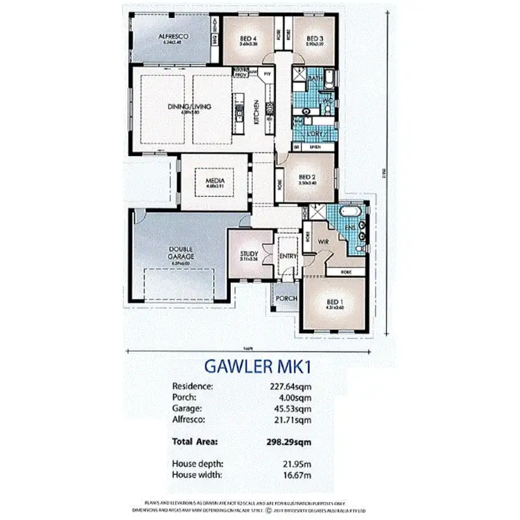 Floorplan of Homely house listing, 10 Campbell Circuit, Gawler East SA 5118