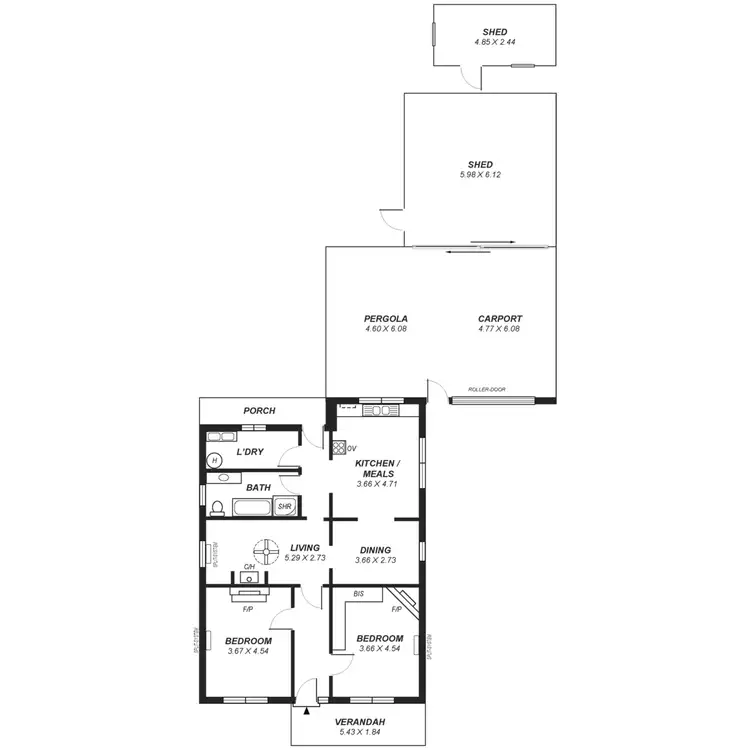Floorplan of Homely house listing, 51 Canterbury Avenue, Trinity Gardens SA 5068