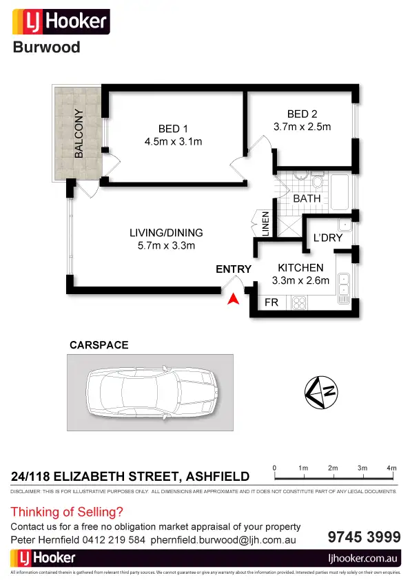 Floorplan of Homely unit listing, 24/118 Elizabeth Street, Ashfield NSW 2131