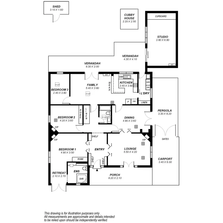 Floorplan of Homely house listing, 6 Llandower Avenue, Evandale SA 5069