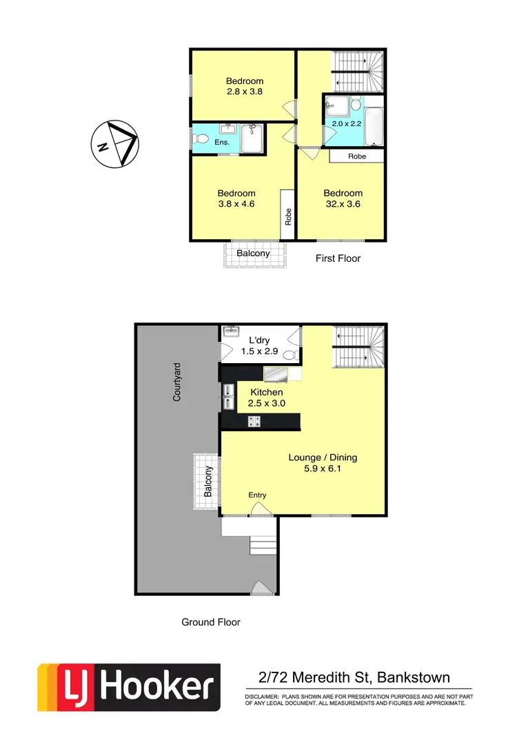 Floorplan of Homely townhouse listing, 2/72-74 Meredith Street, Bankstown NSW 2200
