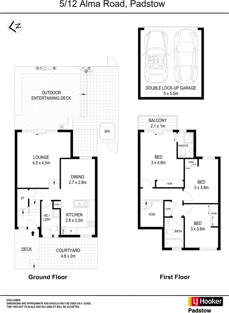 Floorplan of Homely townhouse listing, 5/12 Alma Road, Padstow NSW 2211