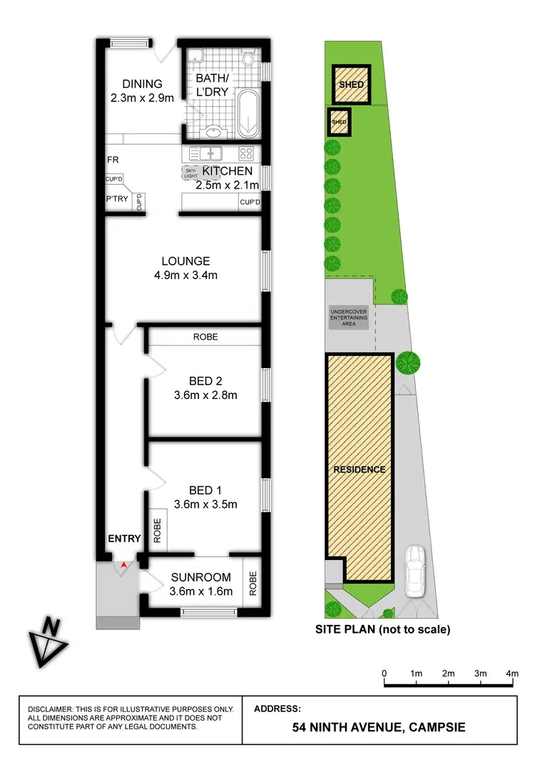 Floorplan of Homely house listing, 54 Ninth Avenue, Campsie NSW 2194