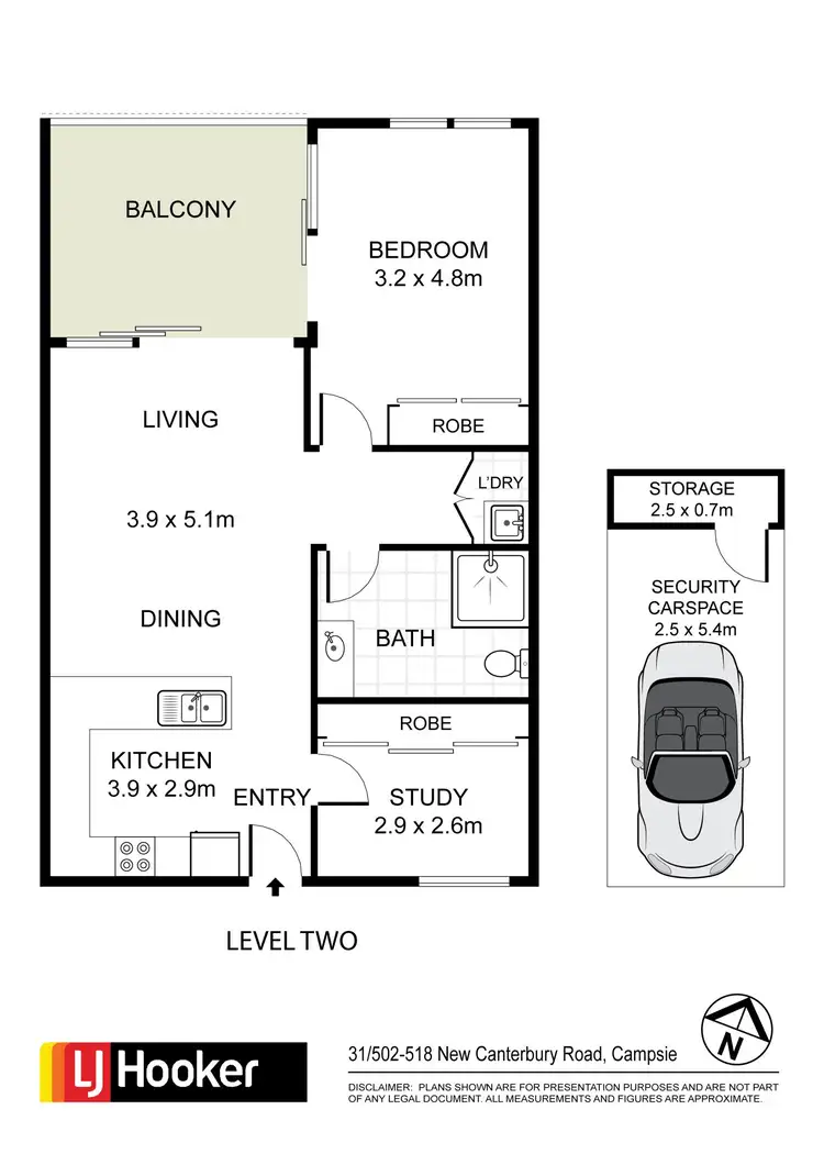 Floorplan of Homely apartment listing, 31/502-518 Canterbury Road, Campsie NSW 2194