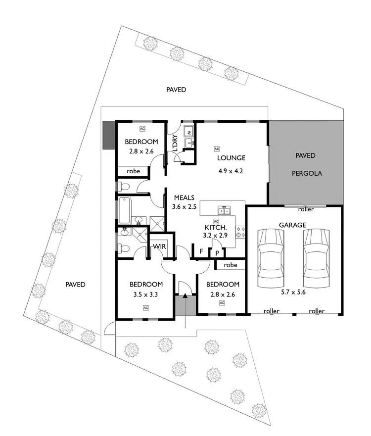 Floorplan of Homely house listing, 1c Allenby Road, Ottoway SA 5013