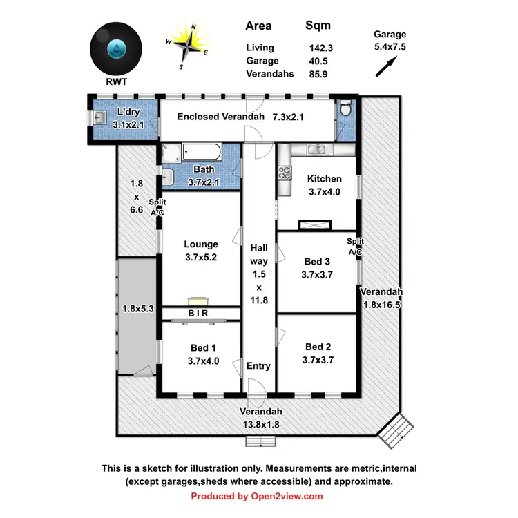Floorplan of Homely house listing, 12 Archer Street, Hamley Bridge SA 5401