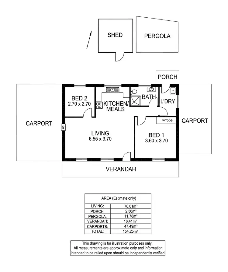 Floorplan of Homely unit listing, 2/2 Bernhardt Court, Mount Barker SA 5251