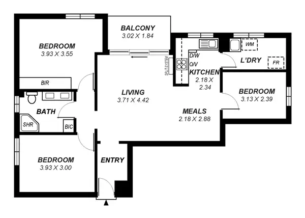 Floorplan of Homely apartment listing, Apartment 27/203 Anzac Highway, Plympton SA 5038