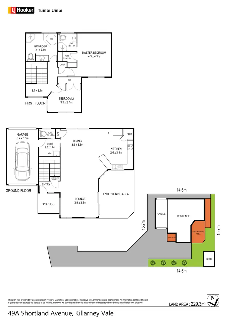 Floorplan of Homely townhouse listing, 49A Shortland Avenue, Killarney Vale NSW 2261