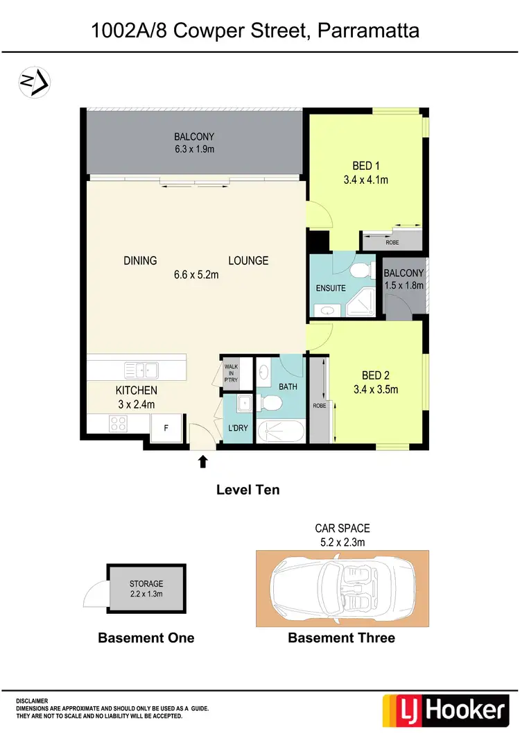 Floorplan of Homely apartment listing, 1002A/8 Cowper Street, Parramatta NSW 2150