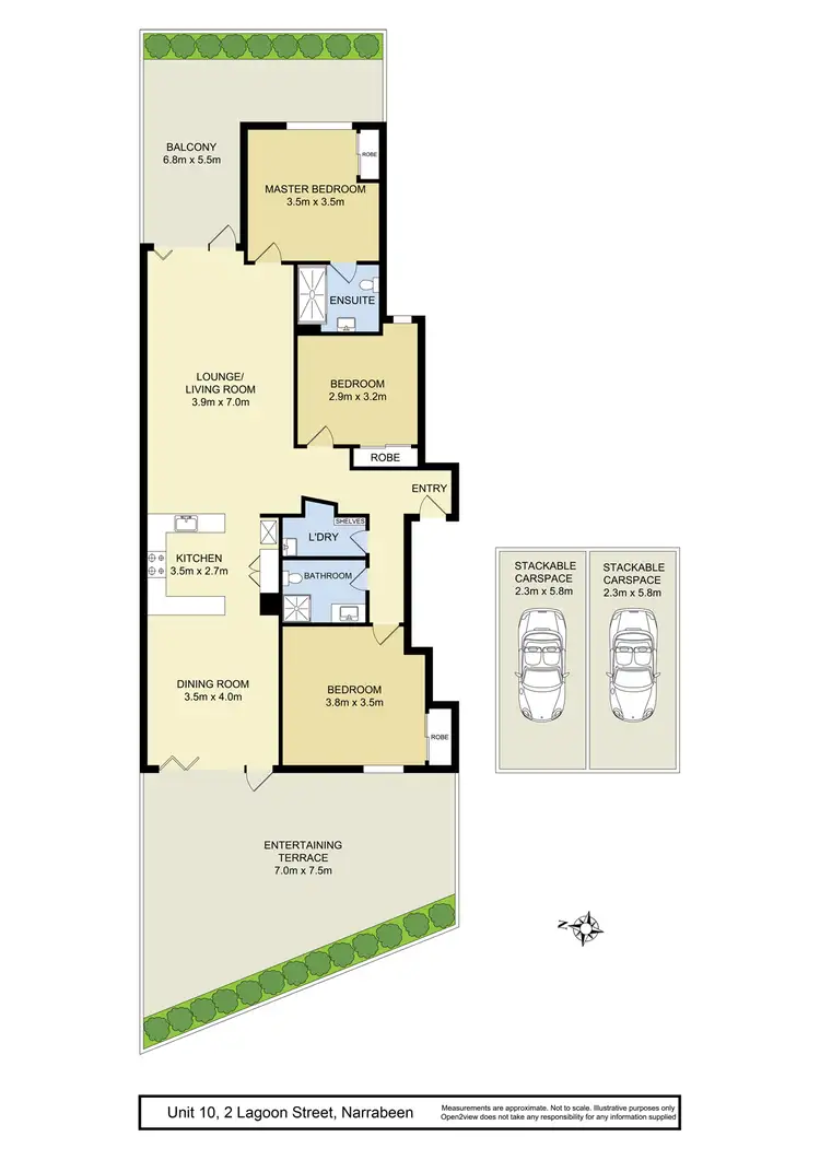 Floorplan of Homely apartment listing, 10/2 Lagoon Street, Narrabeen NSW 2101