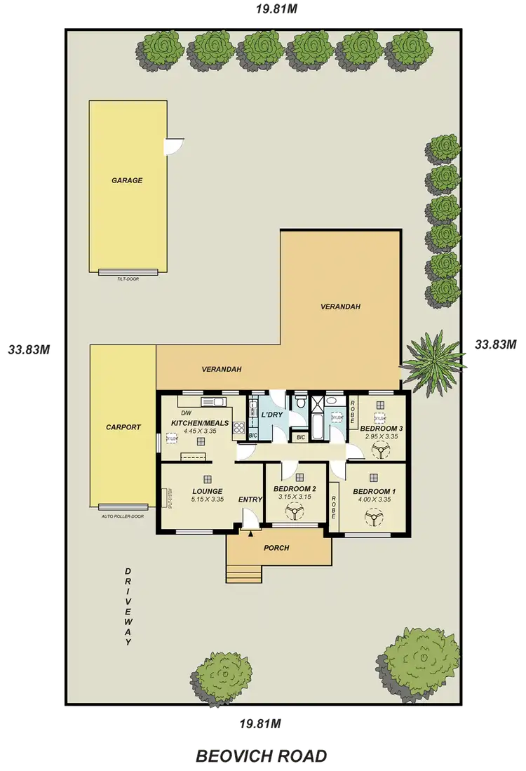 Floorplan of Homely house listing, 68 Beovich Road, Ingle Farm SA 5098