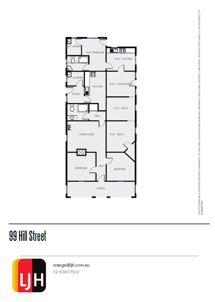 Floorplan of Homely house listing, 99 Hill Street, Orange NSW 2800