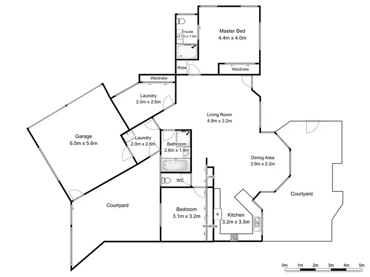 Floorplan of Homely villa listing, 2/16 Vera Street, Ballina NSW 2478