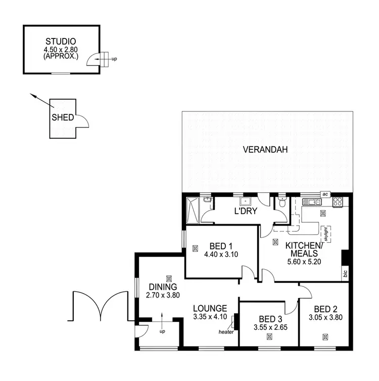 Floorplan of Homely house listing, 61 Tarranna Avenue, Plympton Park SA 5038