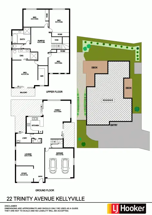 Floorplan of Homely house listing, 22 Trinity Ave, Kellyville NSW 2155