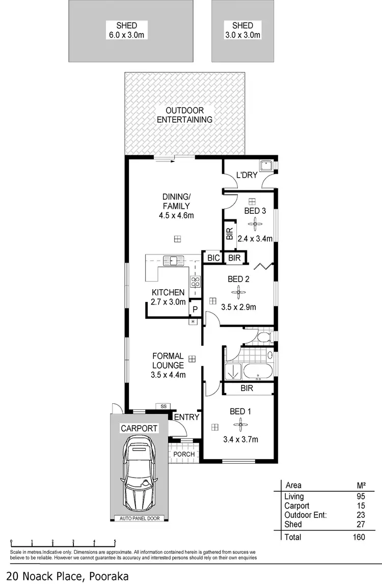 Floorplan of Homely house listing, 20 Noack Place, Pooraka SA 5095