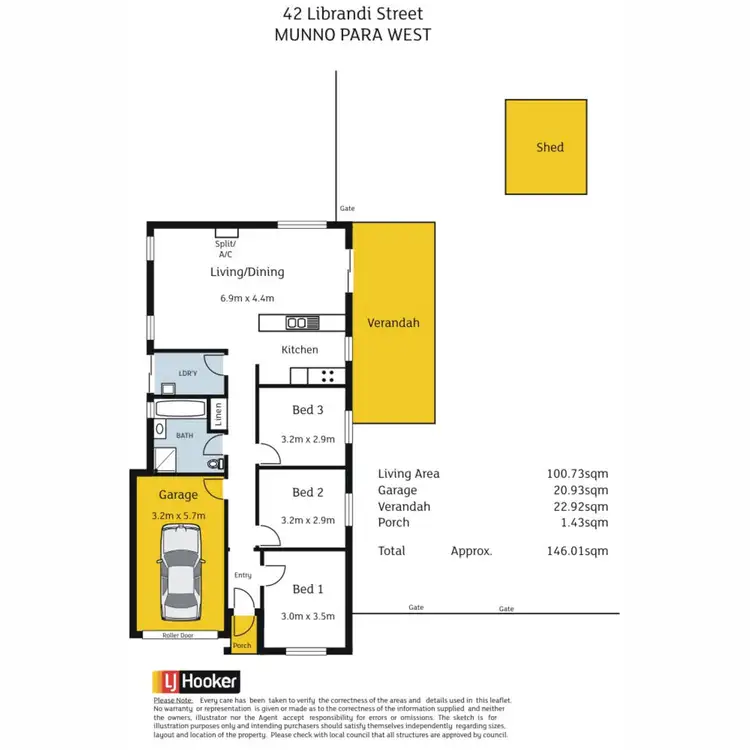 Floorplan of Homely house listing, 42 Librandi Street, Munno Para West SA 5115