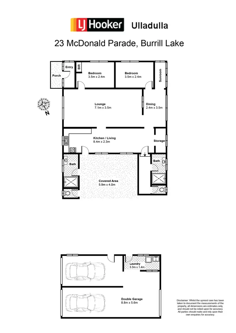 Floorplan of Homely house listing, 23 Mcdonald Parade, Burrill Lake NSW 2539