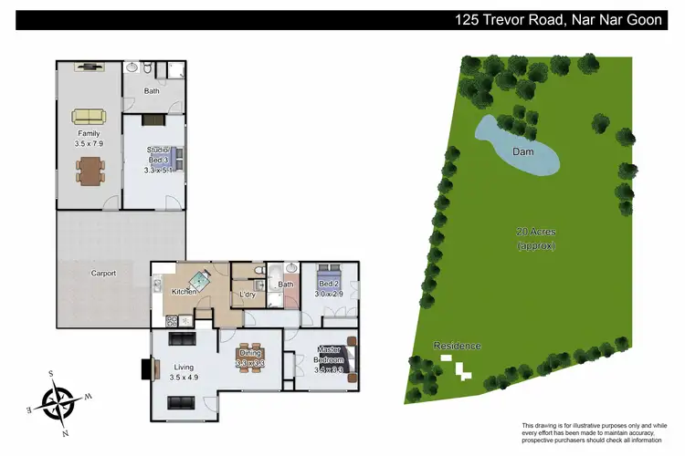 Floorplan of Homely house listing, 125 Trevor Road, Nar Nar Goon North VIC 3812