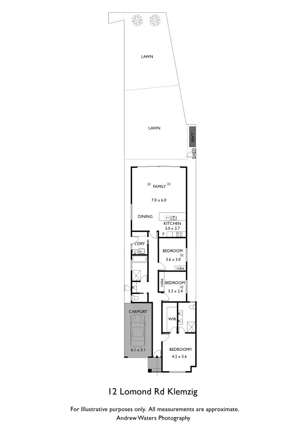 Floorplan of Homely house listing, 12 Lomond Road, Klemzig SA 5087