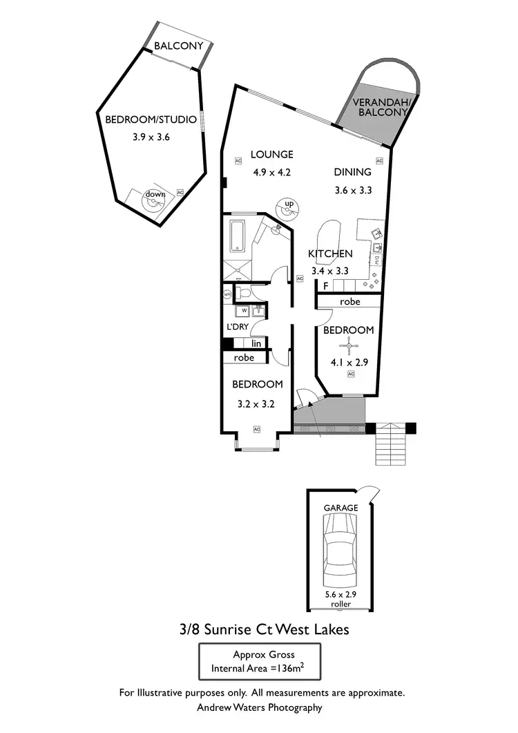Floorplan of Homely apartment listing, 3/8 Sunrise Court, West Lakes SA 5021