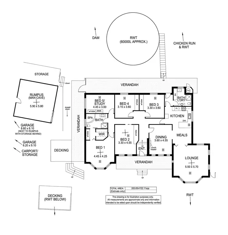 Floorplan of Homely house listing, 11 Osborne Road, Marble Hill SA 5137