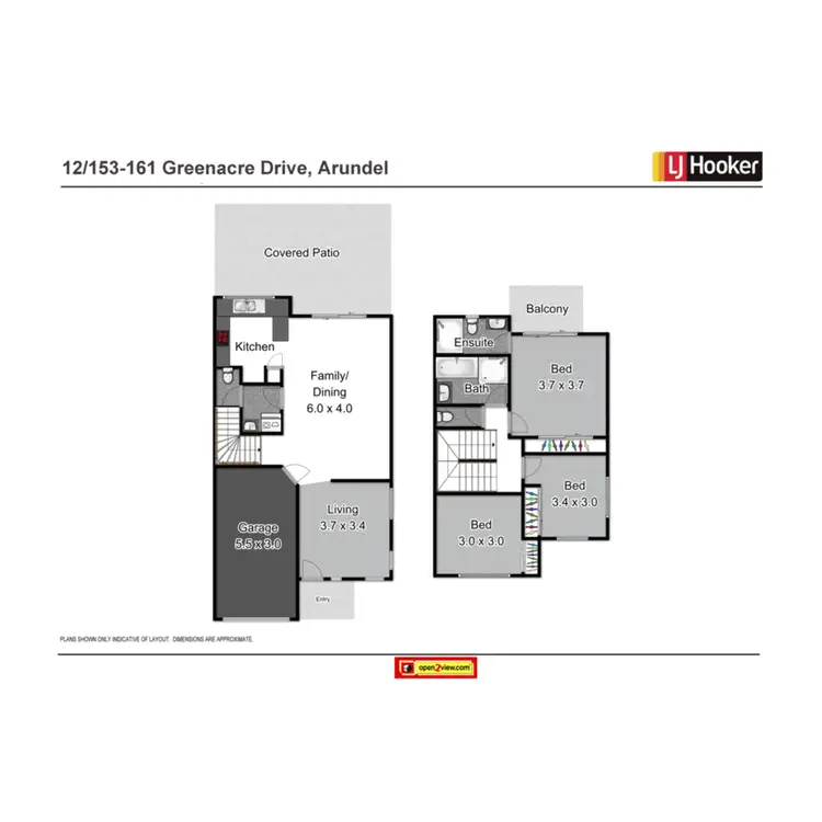 Floorplan of Homely townhouse listing, 12/153-161 Greenacre Drive, Arundel QLD 4214