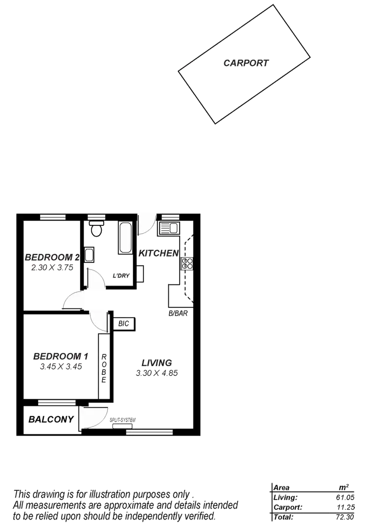 Floorplan of Homely unit listing, 6/25a Muller Road, Hampstead Gardens SA 5086