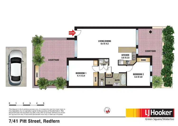 Floorplan of Homely apartment listing, 7/41 Pitt Street, Redfern NSW 2016