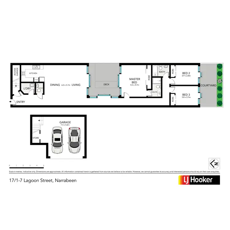 Floorplan of Homely apartment listing, 17/1-7 Lagoon Street, Narrabeen NSW 2101