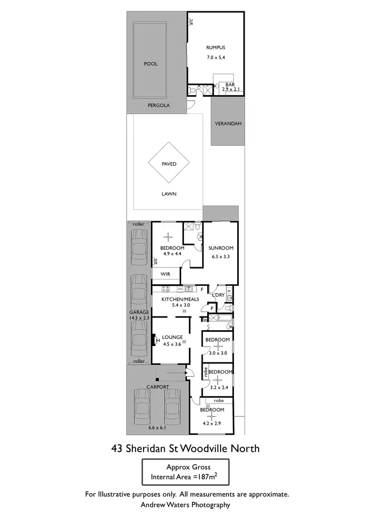 Floorplan of Homely house listing, 43 Sheridan Street, Woodville North SA 5012