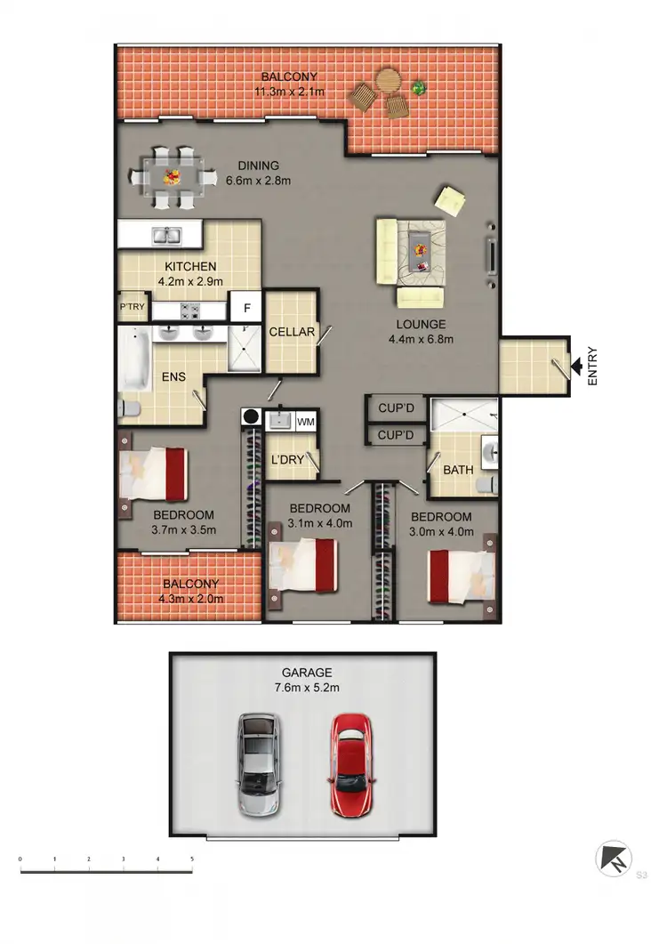 Floorplan of Homely apartment listing, 102/15 Coranderrk Street, Canberra (cbd) ACT 2601