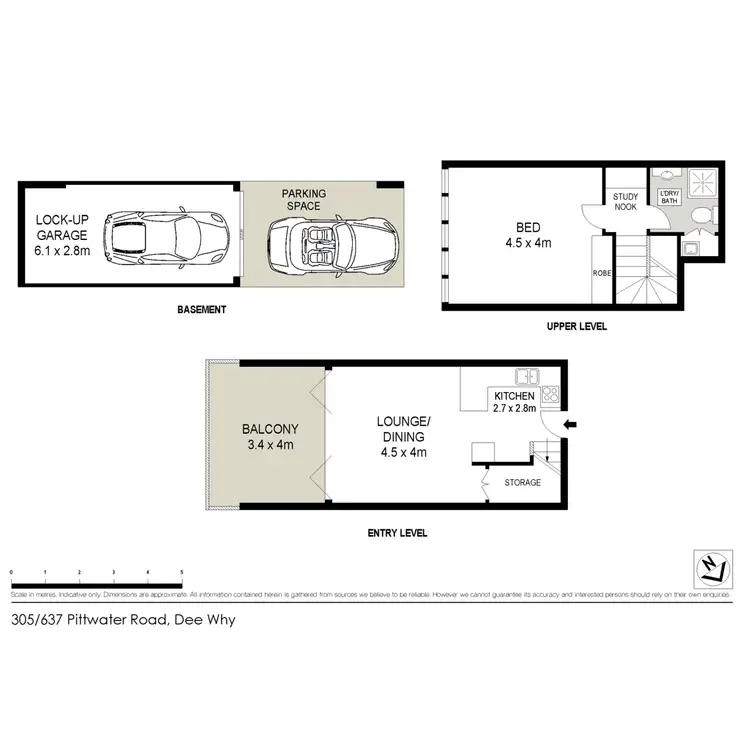 Floorplan of Homely apartment listing, 305/637-641 Pittwater Road, Dee Why NSW 2099