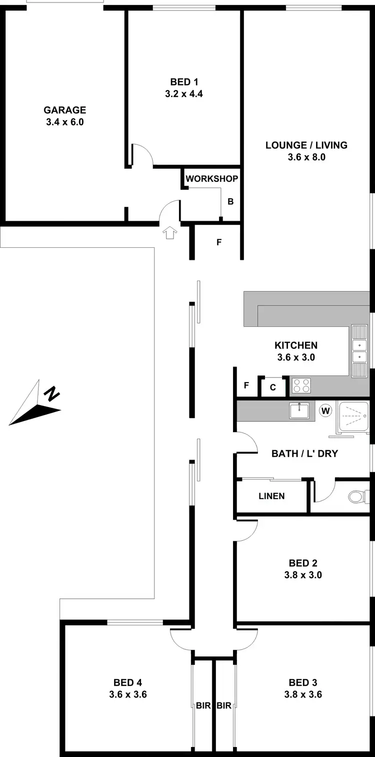Floorplan of Homely house listing, 63 Twenty Seventh Avenue, Palm Beach QLD 4221