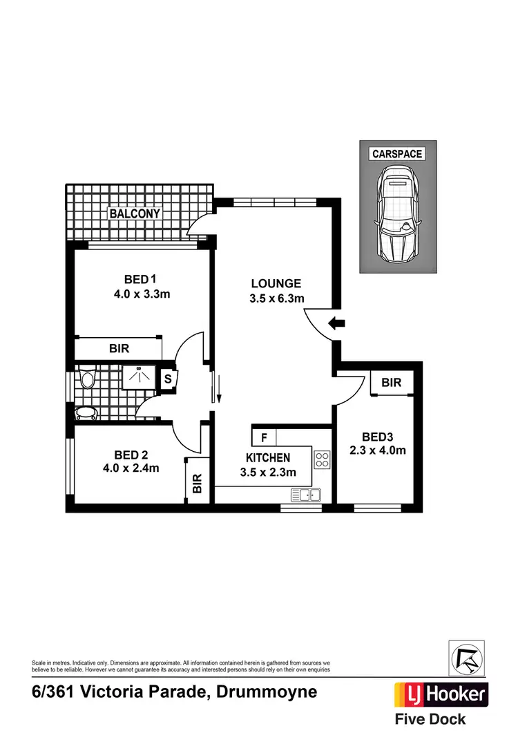 Floorplan of Homely apartment listing, 6/361 Victoria Place, Drummoyne NSW 2047