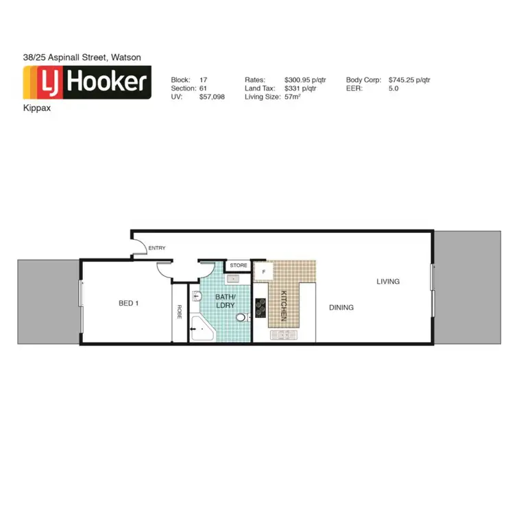 Floorplan of Homely apartment listing, 38/25 Aspinall Street, Watson ACT 2602