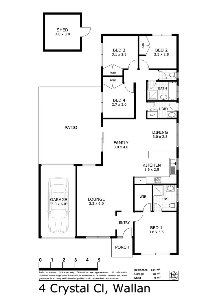 Floorplan of Homely house listing, 4 Crystal Close, Wallan VIC 3756